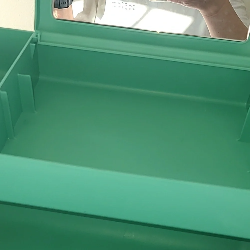 Caboodles Teal Plastic Storage Box with Handle